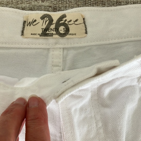 NWT Free People Button Fly distressed Shorts - Picture 3 of 7